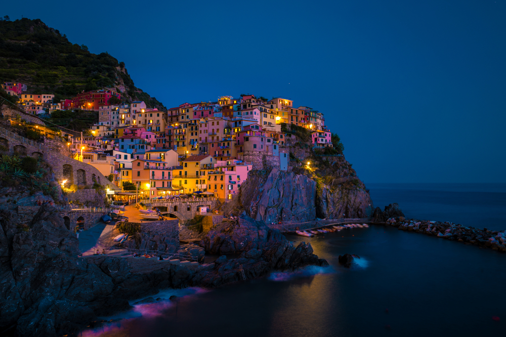 Manarola at night