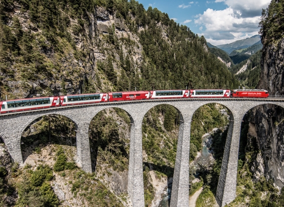 Switzerland-Glacier-Express-Over-Viaduct Switzerland-Glacier-Express-Over-Viaduct