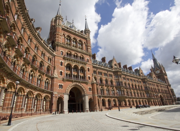 St. Pancras station in London, UK