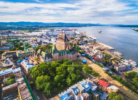 quebec city aaerial view