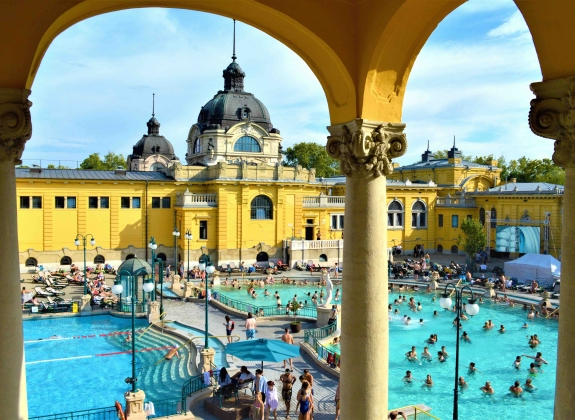 Szechenyi baths, Budapest, Hungary