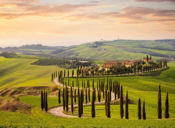Rolling hills of tuscany