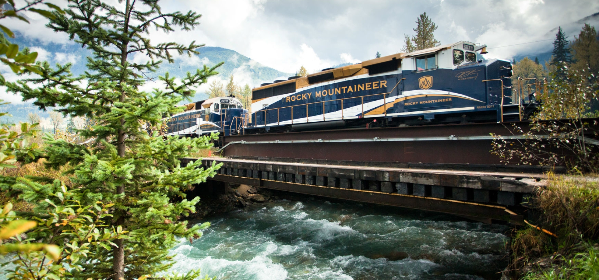 Rocky Mountaineer Crossing River