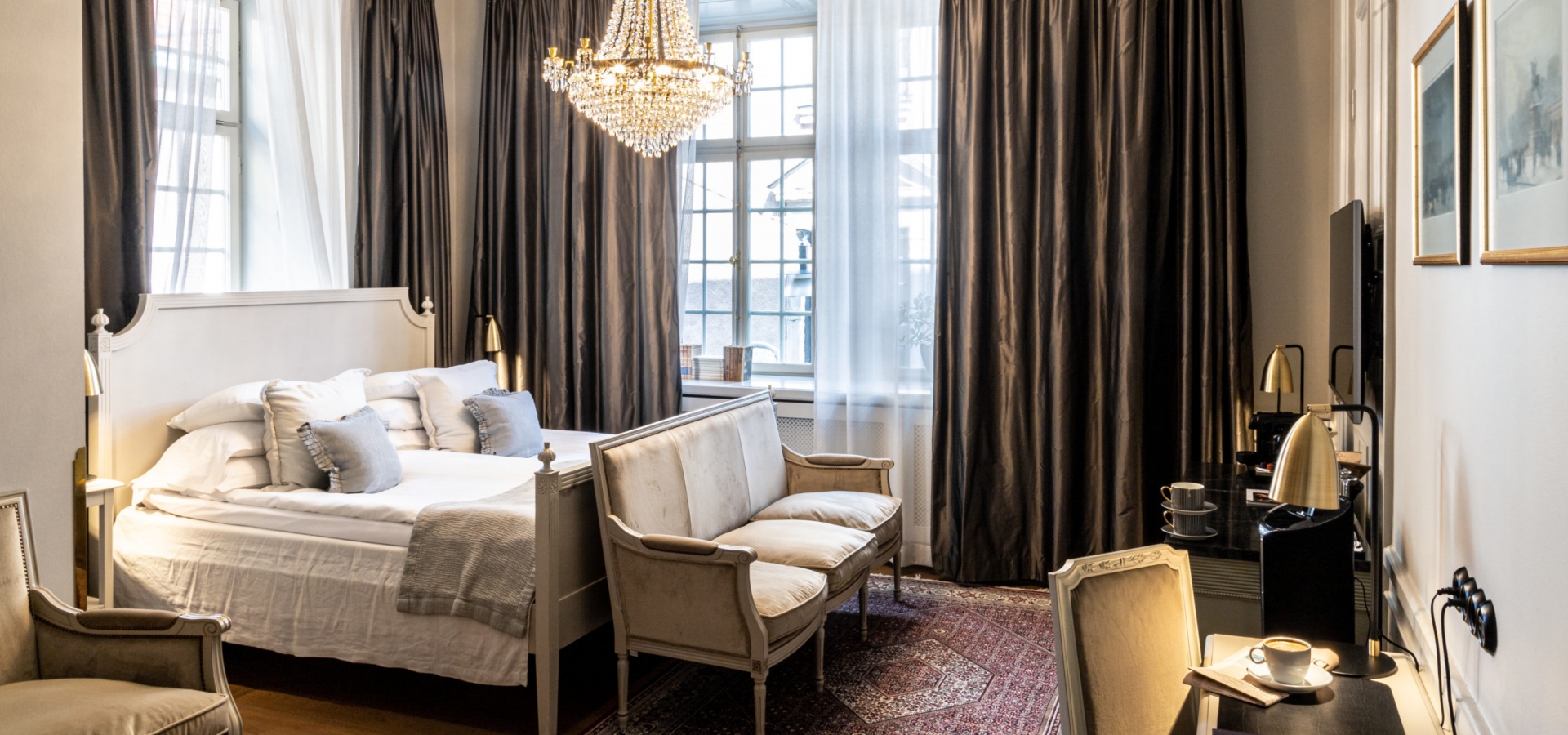 beautiful hotel room with a view