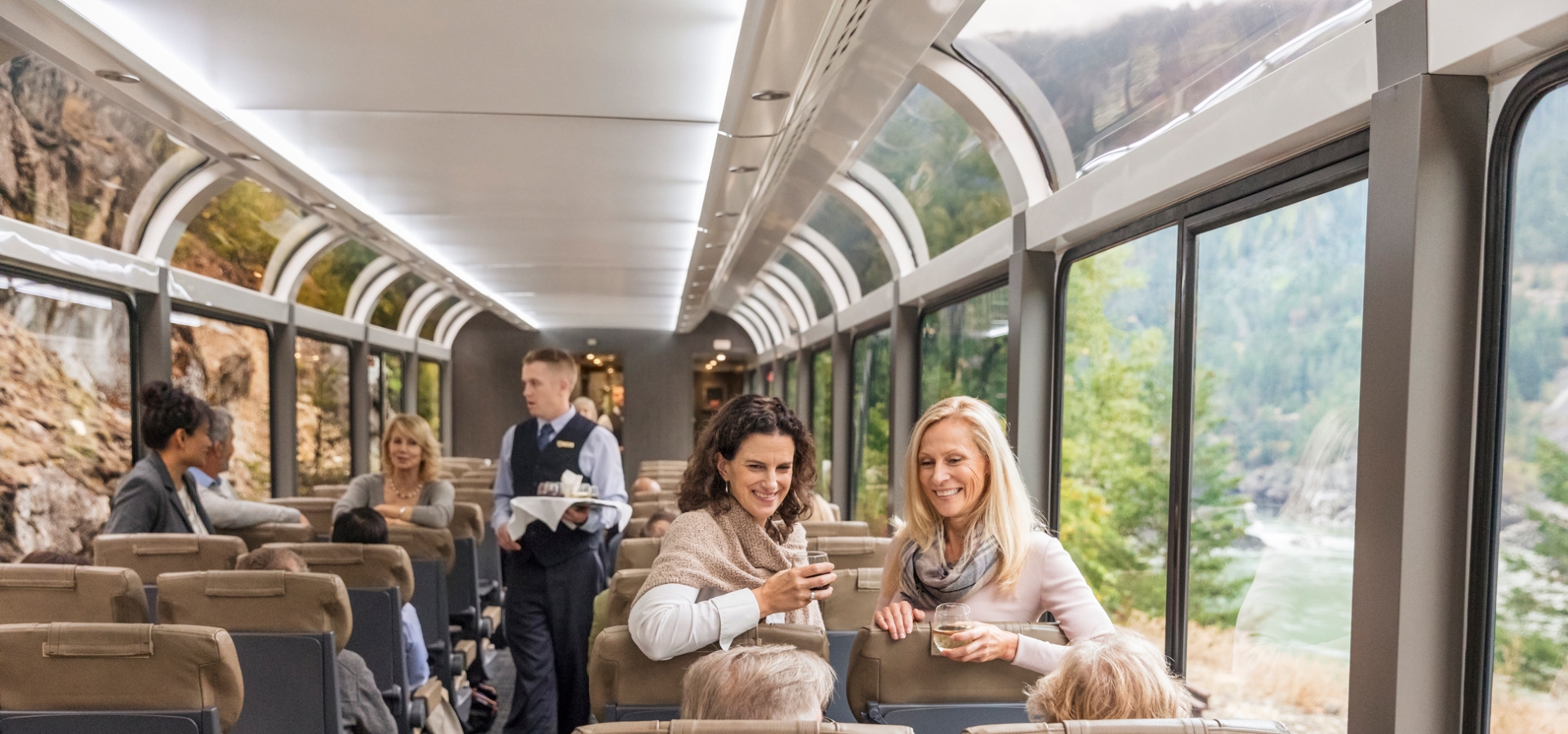 Silverleaf car onboard the Rocky Mountaineer