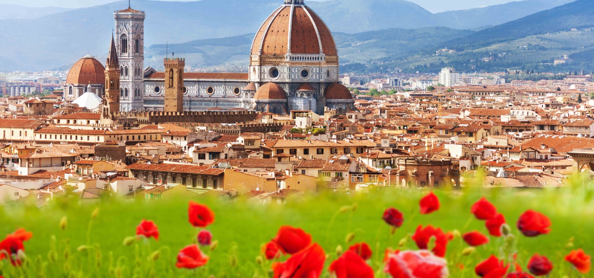 duomo and giottos campanile in florence, italy