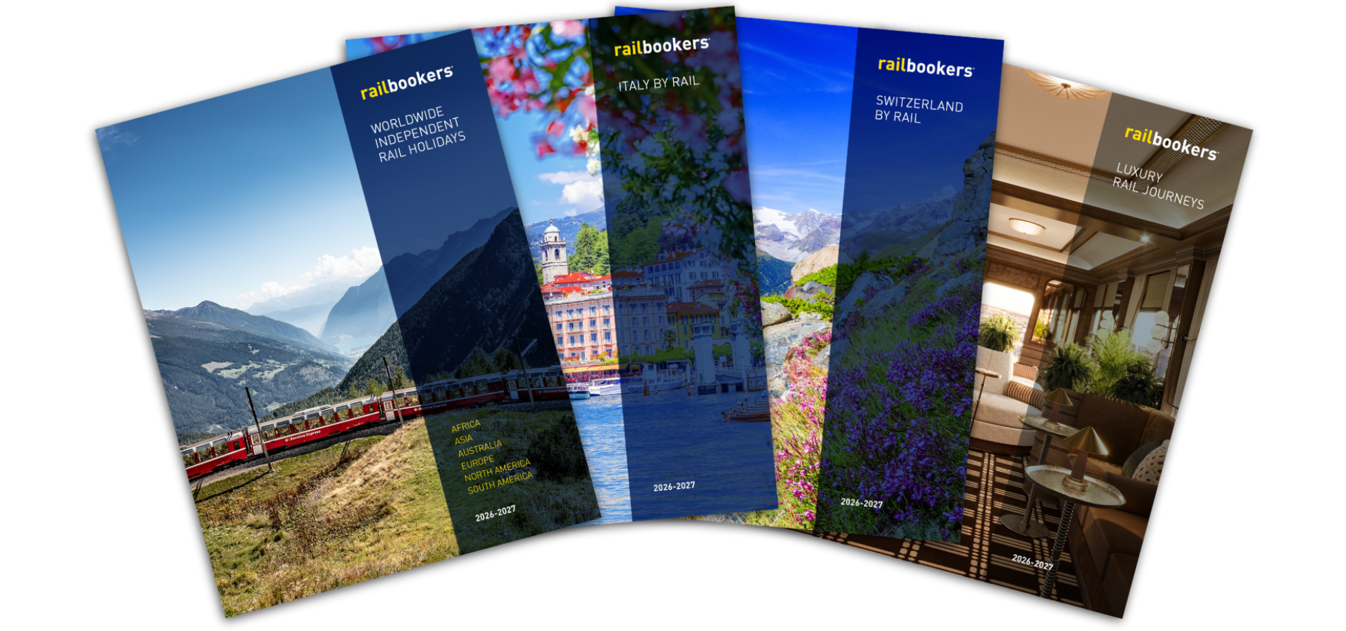 fan of brochures for travel agents