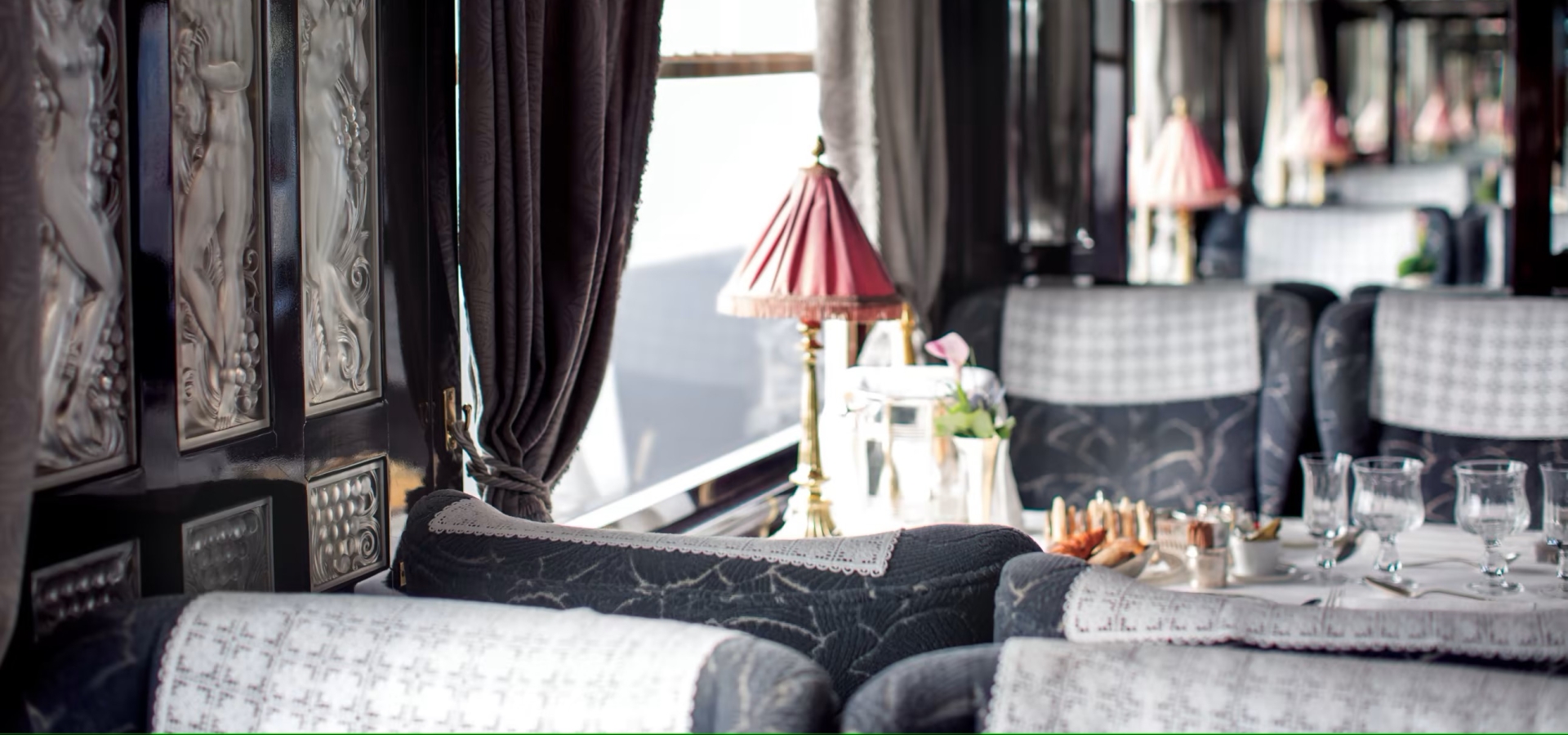 dining in luxury onboard the VSOE