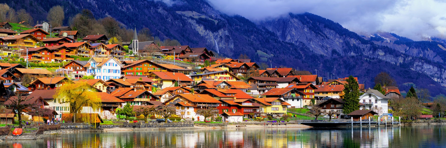 Interlaken Alps and Lake 1800x600