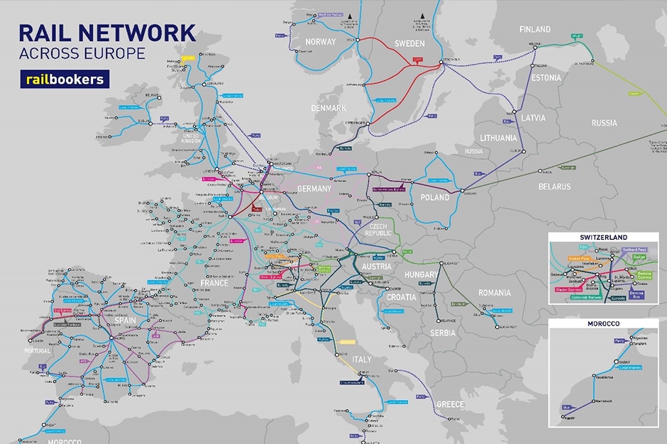 Railbookers systems map