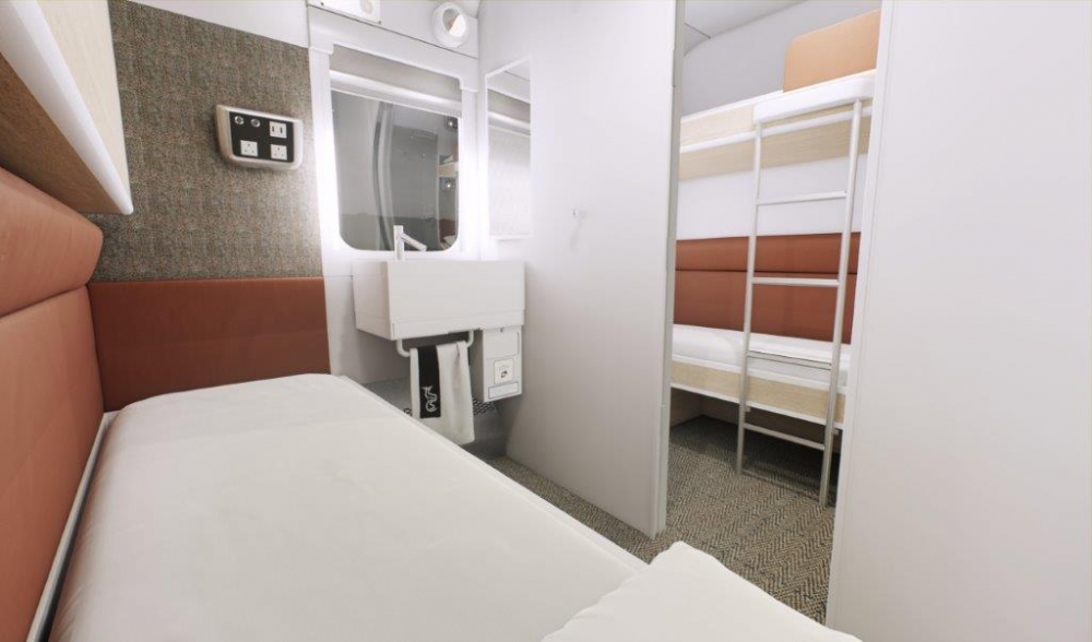 Classic Room onboard the Caledonian Sleeper Train