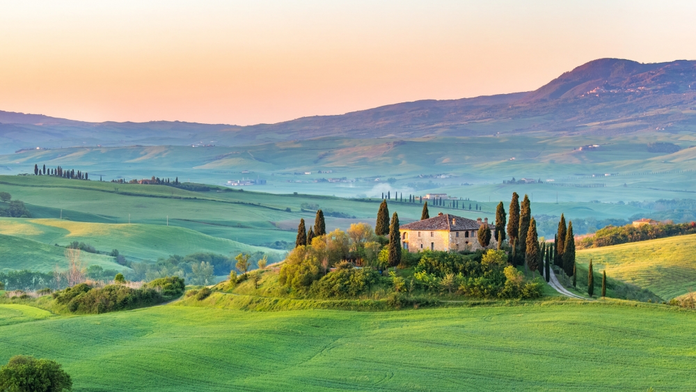 Italy Countryside from Train