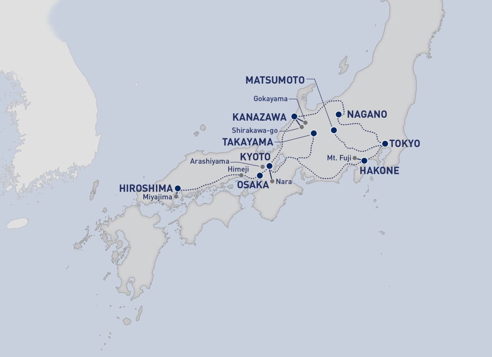 railbookers route map of japan