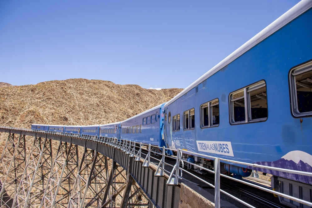 The tren a las nubes known as the train to the clouds in argentina